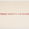 Marlene McCarty | Untitled | 1990 | Heat transfer on canvas | 38 x 82 inches