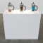 Josh Kline | Coffee Co-Pays | 2012 | Mixed media installation | 40 x 36 x 12 inches